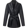 Black-hip Length-with Detachable Belt