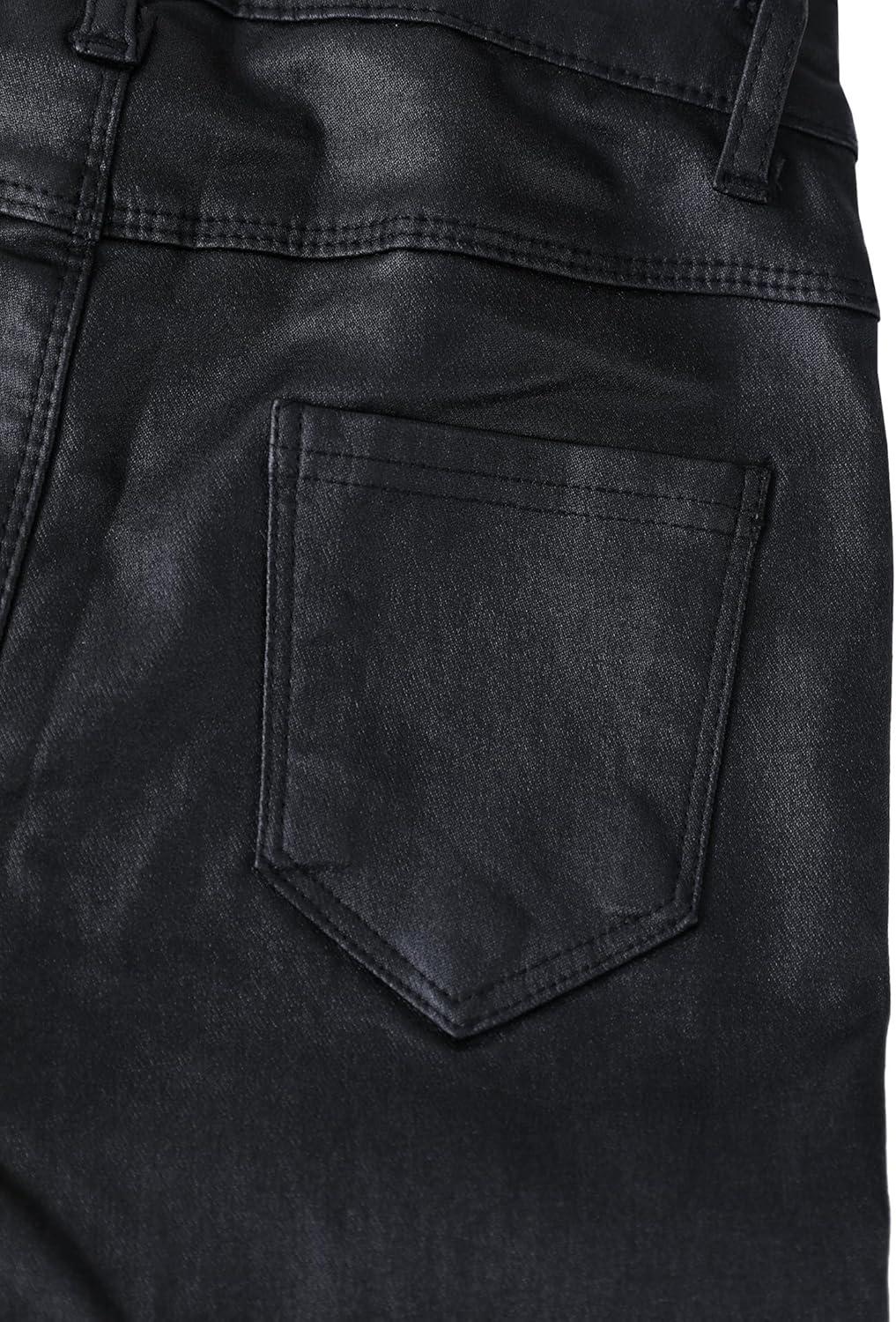 imageBenfoly Leather Pants for Women High Waisted Skinny Tummy Control Thick Thermal Lined Stretch Sexy Push Up Pleather Leggings