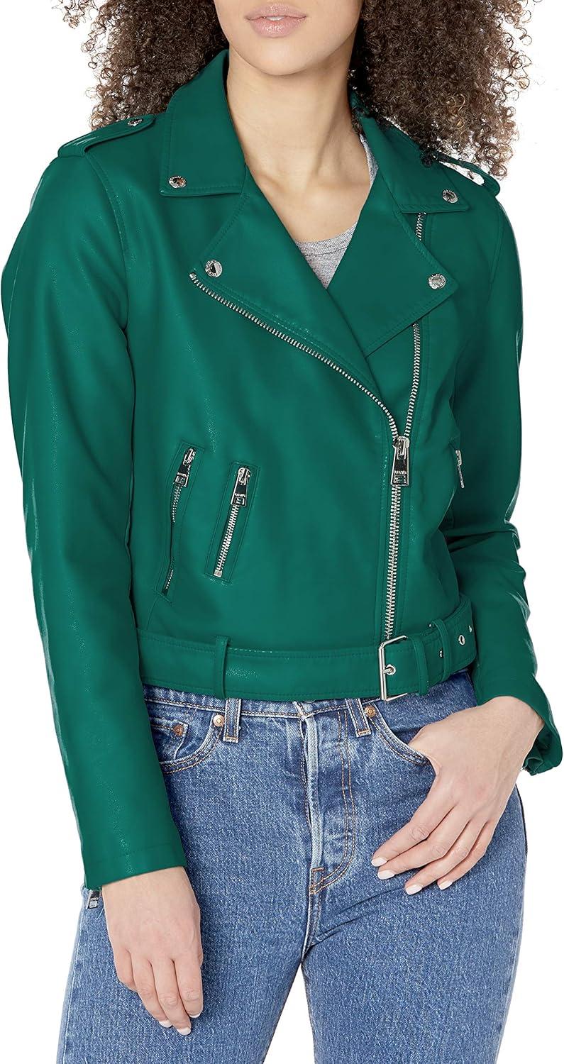 imageLevis Womens The Belted Faux Leather Moto Jacket Regular amp Plus SizeForest