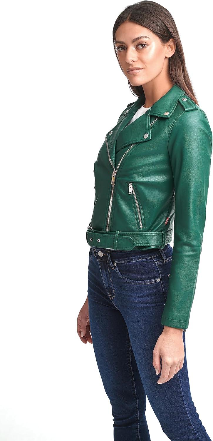 imageLevis Womens The Belted Faux Leather Moto Jacket Regular amp Plus SizeForest
