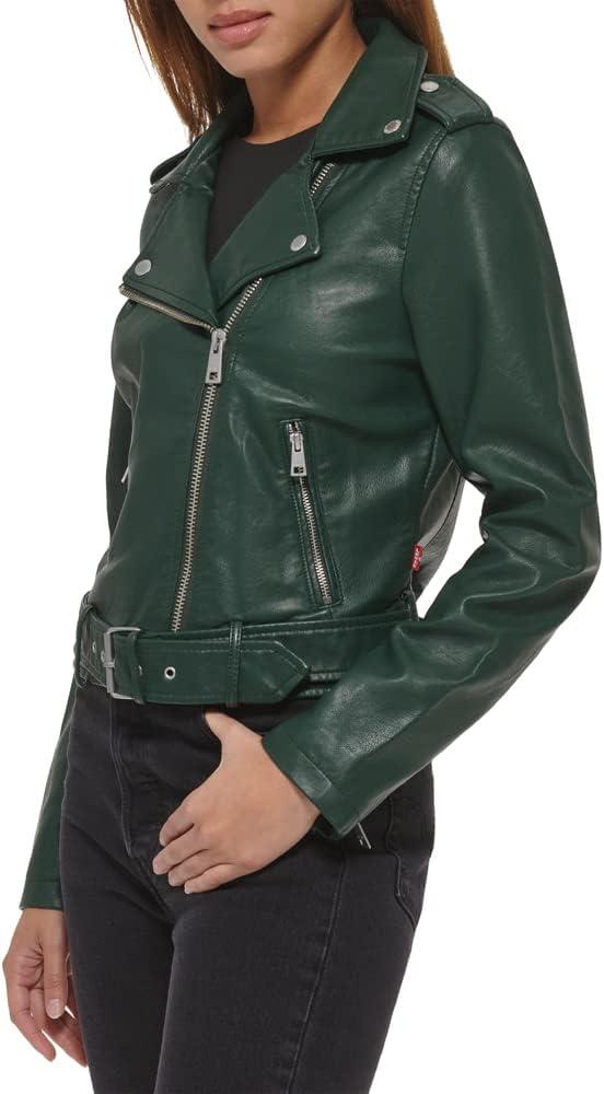 imageLevis Womens The Belted Faux Leather Moto Jacket Regular amp Plus SizePine Grove