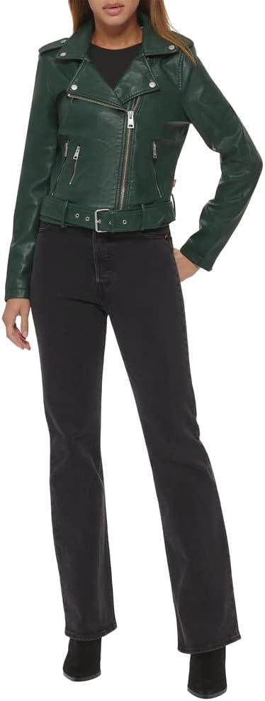 imageLevis Womens The Belted Faux Leather Moto Jacket Regular amp Plus SizePine Grove