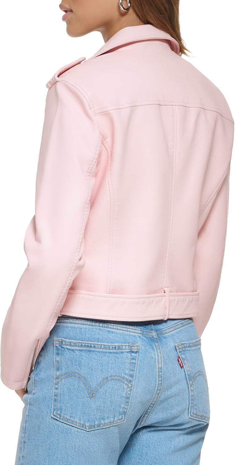 imageLevis Womens The Belted Faux Leather Moto Jacket Regular amp Plus SizeRose