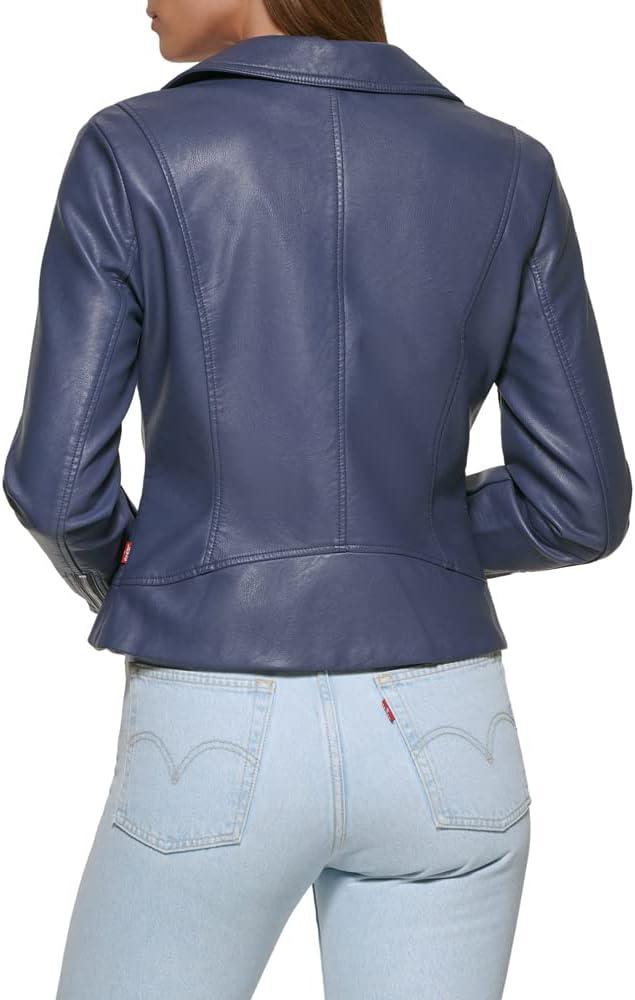 imageLevis womens Vegan Leather 538 Moto Jacket Regular amp Plus SizeOdyssey