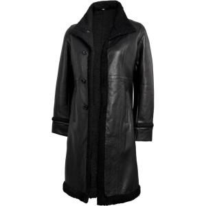 Decrum Leather Coat Women – Real Lambskin Stylish Leather Coat for Women