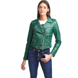 Levi’s Women’s The Belted Faux Leather Moto Jacket (Regular & Plus Size)(Forest)