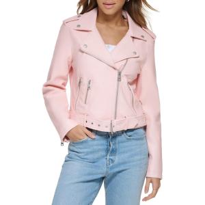 Levi’s Women’s The Belted Faux Leather Moto Jacket (Regular & Plus Size)(Rose)
