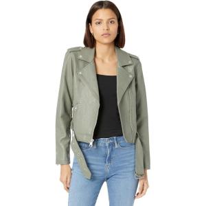 Levi’s Women’s The Belted Faux Leather Moto Jacket (Regular & Plus Size)(Sage Green)