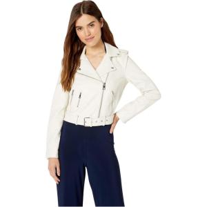 Levi’s Women’s The Belted Faux Leather Moto Jacket (Regular & Plus Size)(White Oyster)