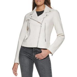 Levi’s womens Vegan Leather 538 Moto Jacket (Regular & Plus Size)(Oyster)