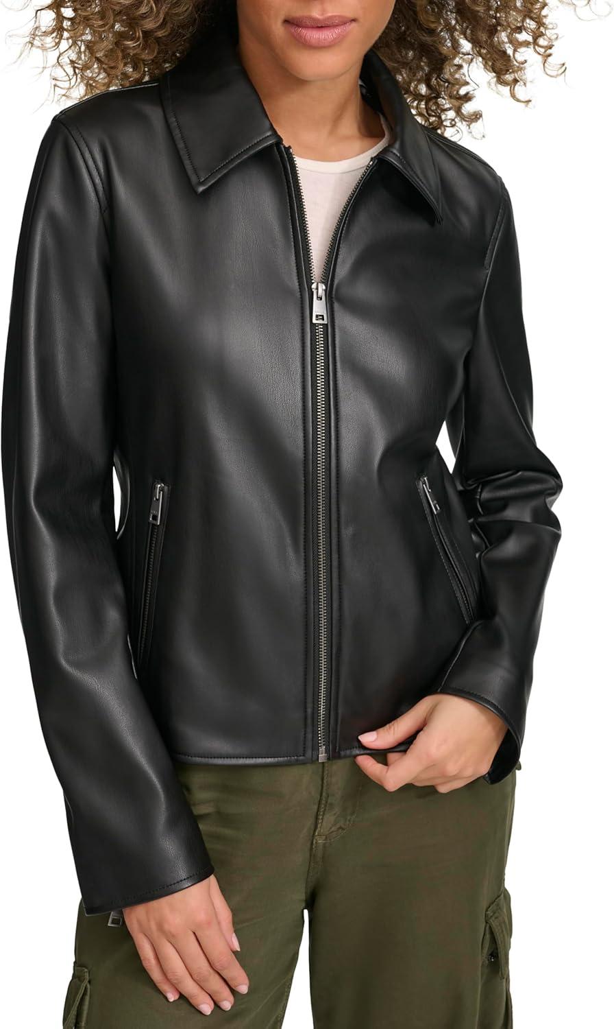 imageLevis Womens Laydown Collar Racer JacketBlack