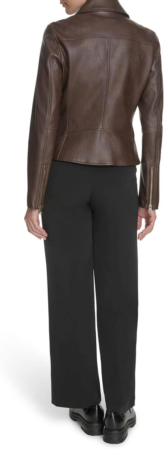 imageLevis Womens Laydown Collar Racer JacketDark Brown