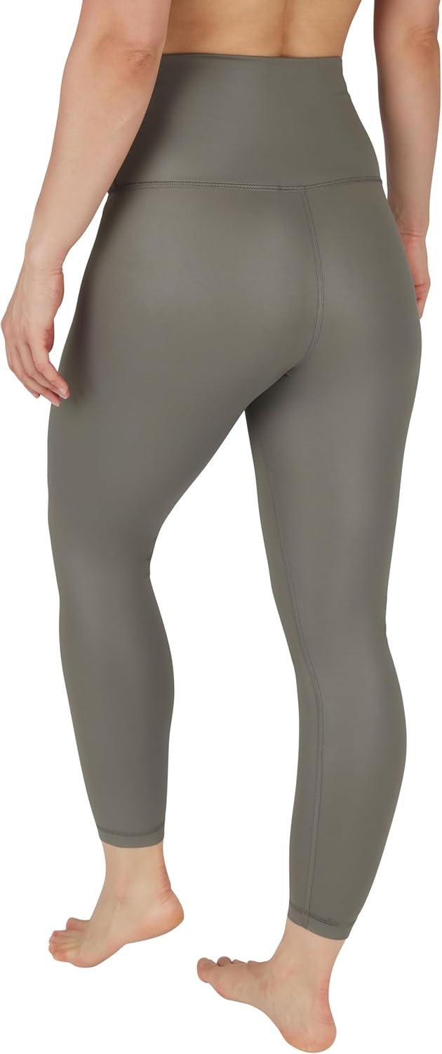 image90 Degree By Reflex Womens High Waist Squat Proof Ankle Length Printed LeggingsMulled Basil Elastic Free Super High Waist