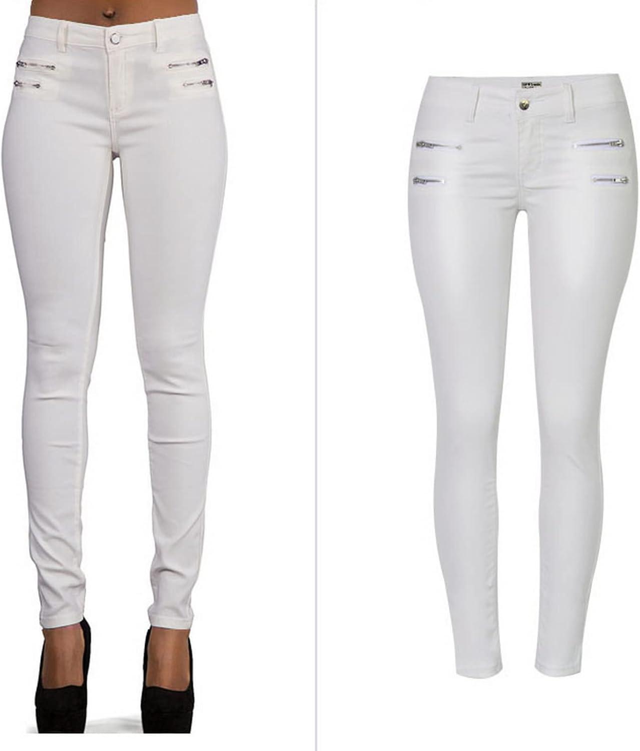 imageFaringoto Womens Pu Slim Pants Faux Leather Stretch Skinny Jeans Pencil Pants Biker Pants299