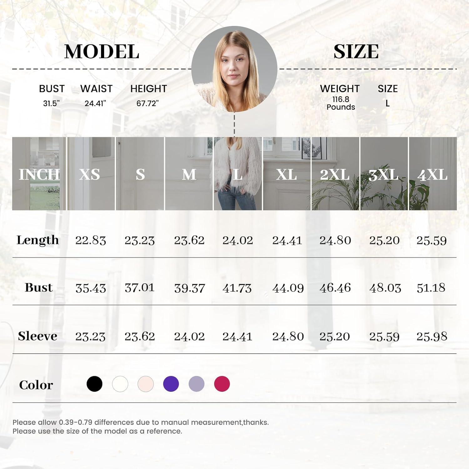 imageFur Coats For Women 2025 Plus Size Mongolian Faux Fuzzy Jacket Fluffy Long Sleeve Winter Coat with PocketsApricot Tassels