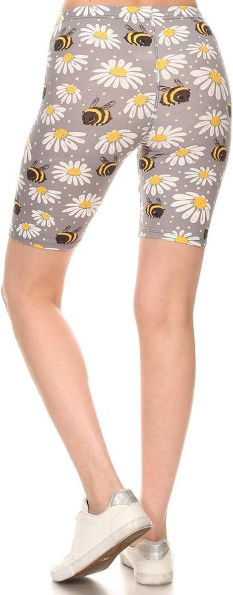 imageLeggings Depot Womens High Waist Faux Leather Leggings Tights Pleather PantsBees and Flowers
