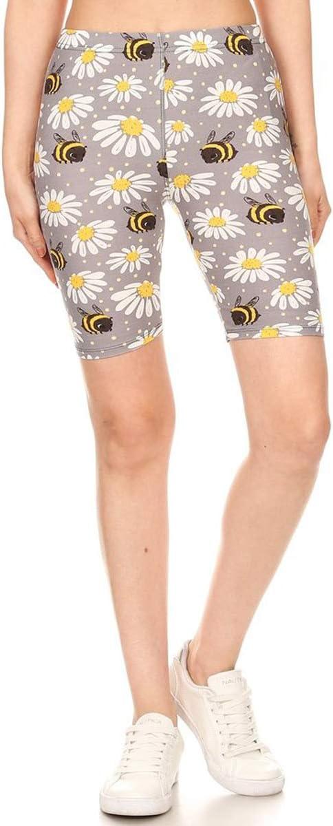 imageLeggings Depot Womens High Waist Faux Leather Leggings Tights Pleather PantsBees and Flowers