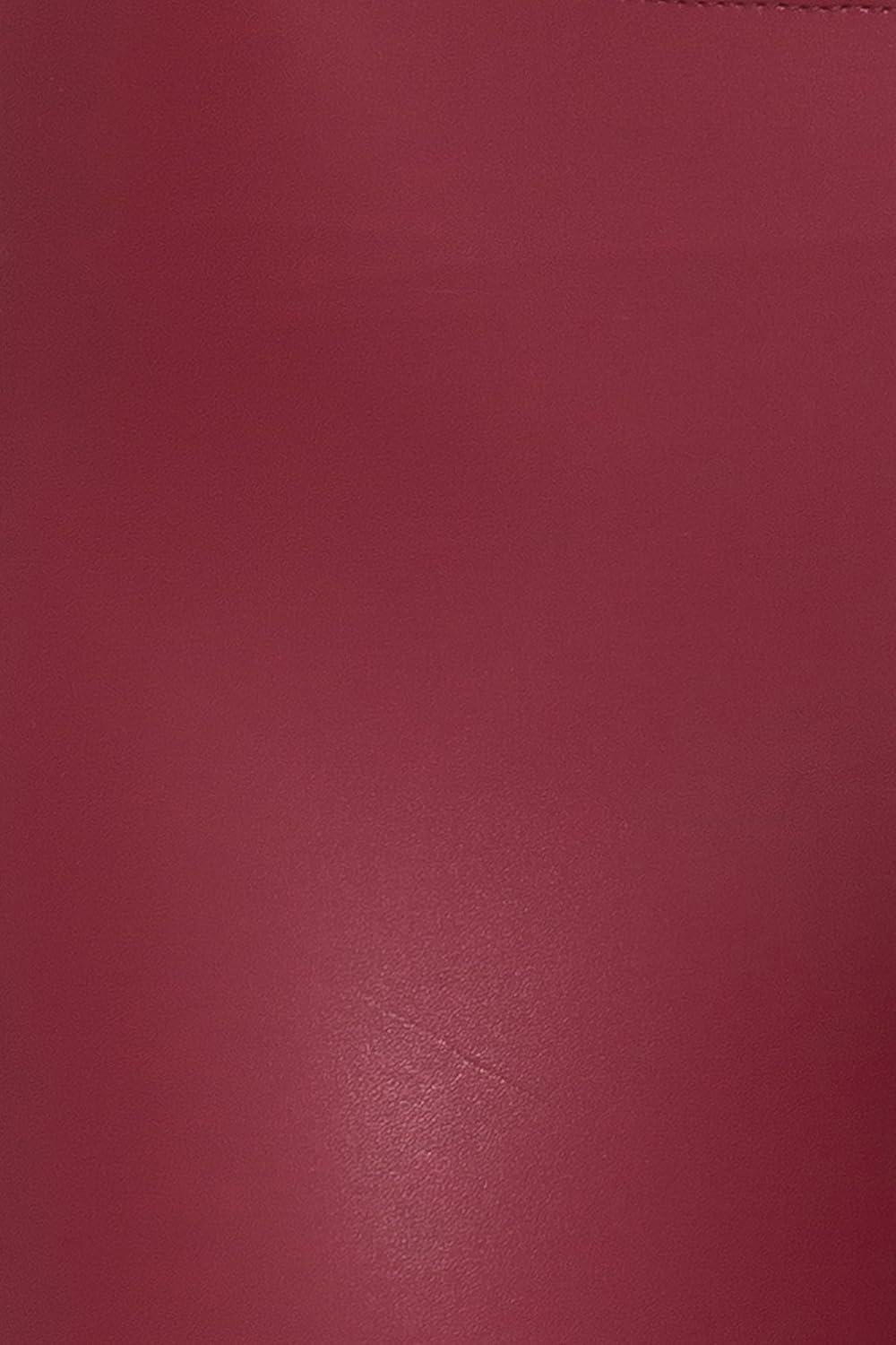 imageLeggings Depot Womens High Waist Faux Leather Leggings Tights Pleather PantsBurgundy