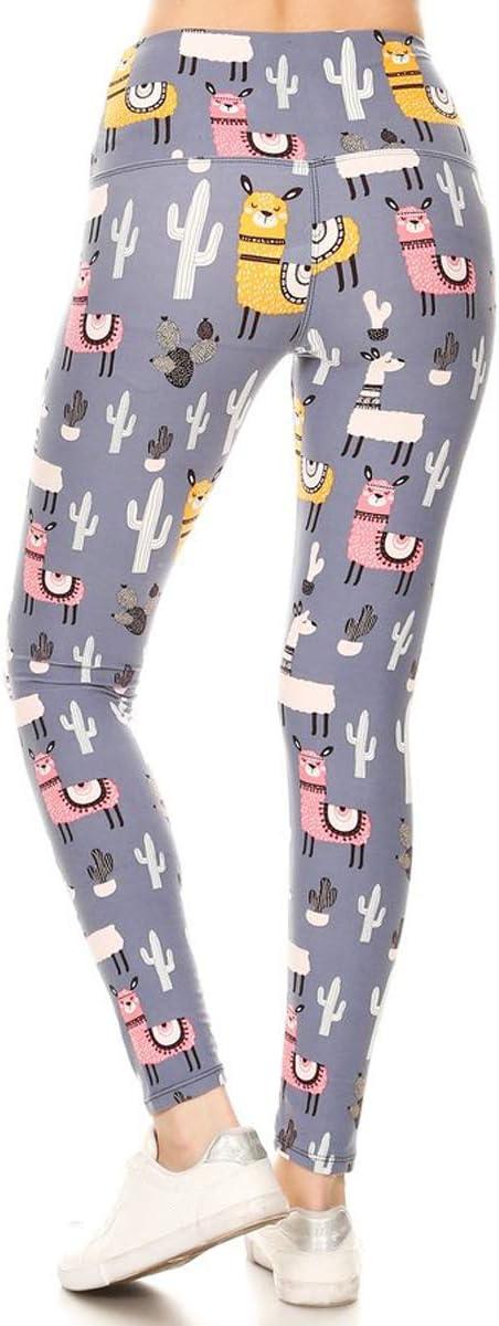imageLeggings Depot Womens High Waist Faux Leather Leggings Tights Pleather PantsCactus and Llama