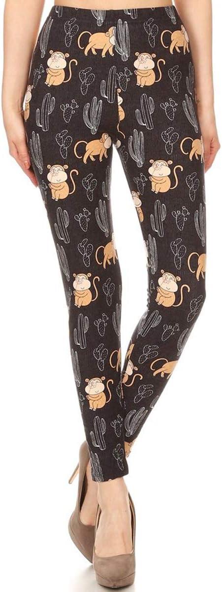 imageLeggings Depot Womens High Waist Faux Leather Leggings Tights Pleather PantsCactus and Monkey