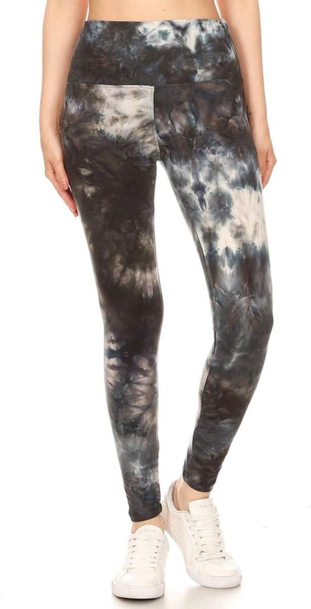 imageLeggings Depot Womens High Waist Faux Leather Leggings Tights Pleather PantsHale Navy Tie Dye