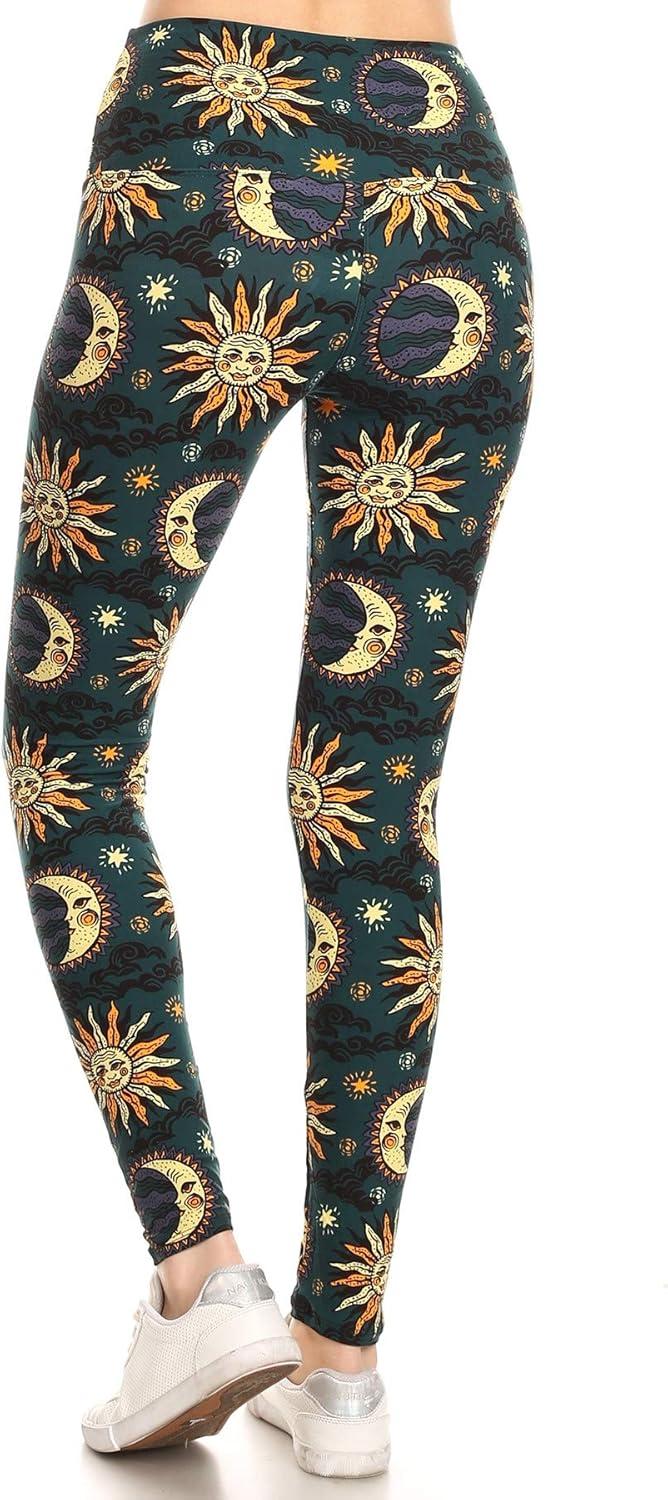 imageLeggings Depot Womens High Waist Faux Leather Leggings Tights Pleather PantsSun and Moon