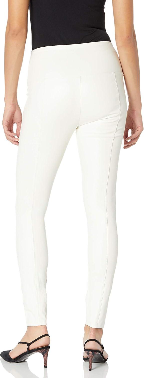 imageLyss Womens Misses Textured Leather LeggingSnow White