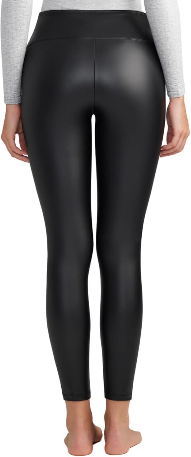 imageYummie Womens Faux Leather Shaping LeggingBlack