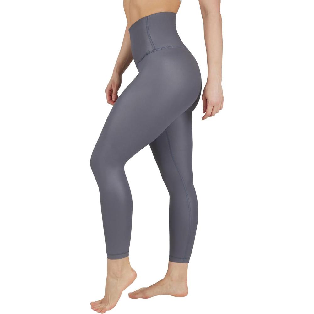 image90 Degree By Reflex Womens High Waist Squat Proof Ankle Length Printed LeggingsIron Gate Elastic Free Super High Waist