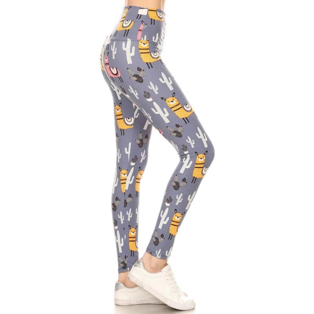 imageLeggings Depot Womens High Waist Faux Leather Leggings Tights Pleather PantsCactus and Llama