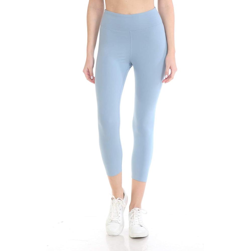 imageLeggings Depot Womens High Waist Faux Leather Leggings Tights Pleather PantsChambray
