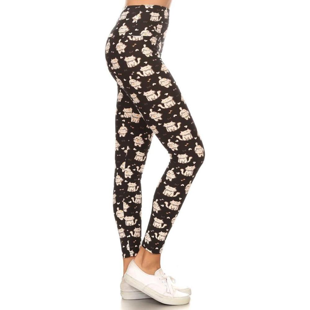 imageLeggings Depot Womens High Waist Faux Leather Leggings Tights Pleather PantsFurball Cats