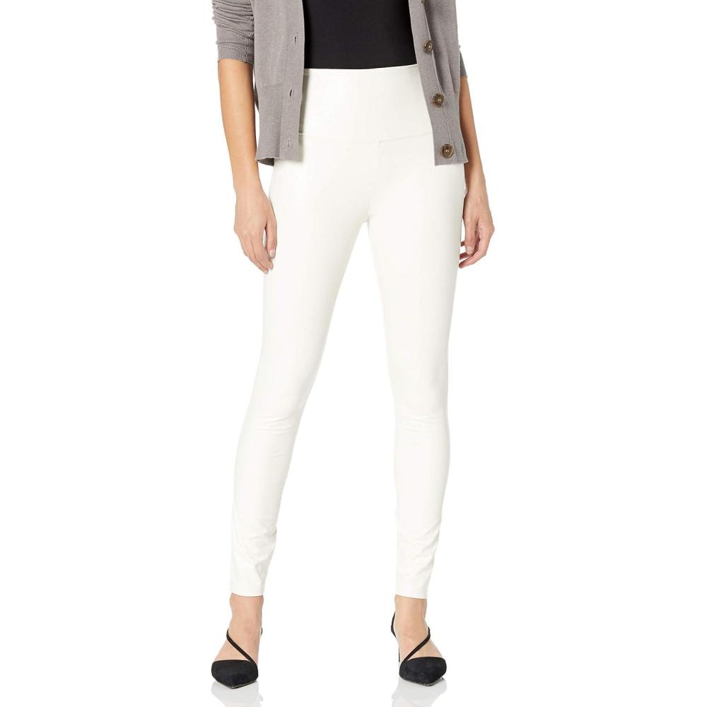 imageLyss Womens Misses Textured Leather LeggingSnow White