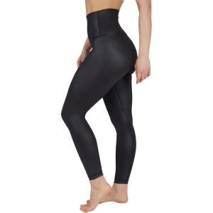 90 Degree By Reflex Womens High Waist Squat Proof Ankle Length Printed Leggings(Black Elastic Free Super High Waist)