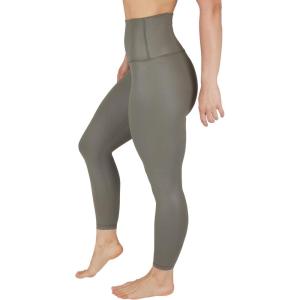 90 Degree By Reflex Womens High Waist Squat Proof Ankle Length Printed Leggings(Mulled Basil Elastic Free Super High Waist)