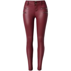 Faringoto Women’s Pu Slim Pants Faux Leather Stretch Skinny Jeans Pencil Pants Biker Pants(058)
