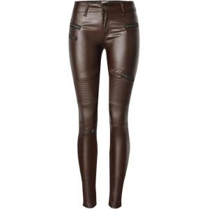 Faringoto Women’s Pu Slim Pants Faux Leather Stretch Skinny Jeans Pencil Pants Biker Pants(230)