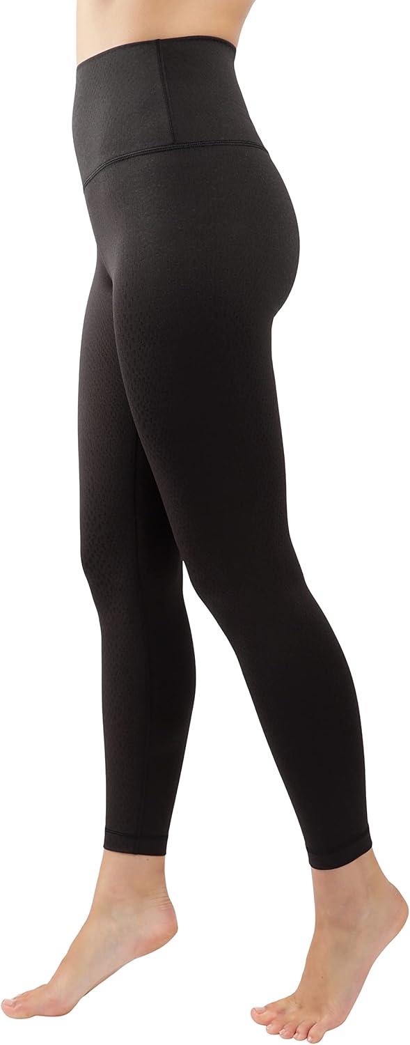 image90 Degree By Reflex High Waist Tummy Control Squat Proof Ankle Length Printed LeggingsSnake Black Elastic Free