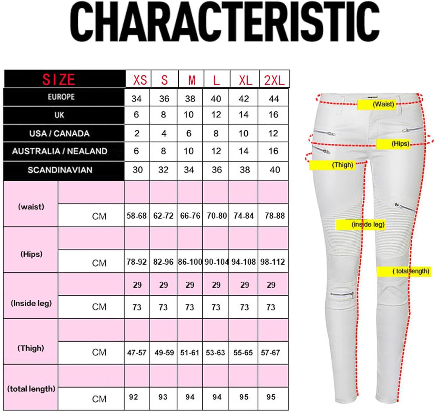 imageBlack Pants PU Leather Coated Denim Pants for Women Sexy Tight Stretchy Rider LeggingsWhite