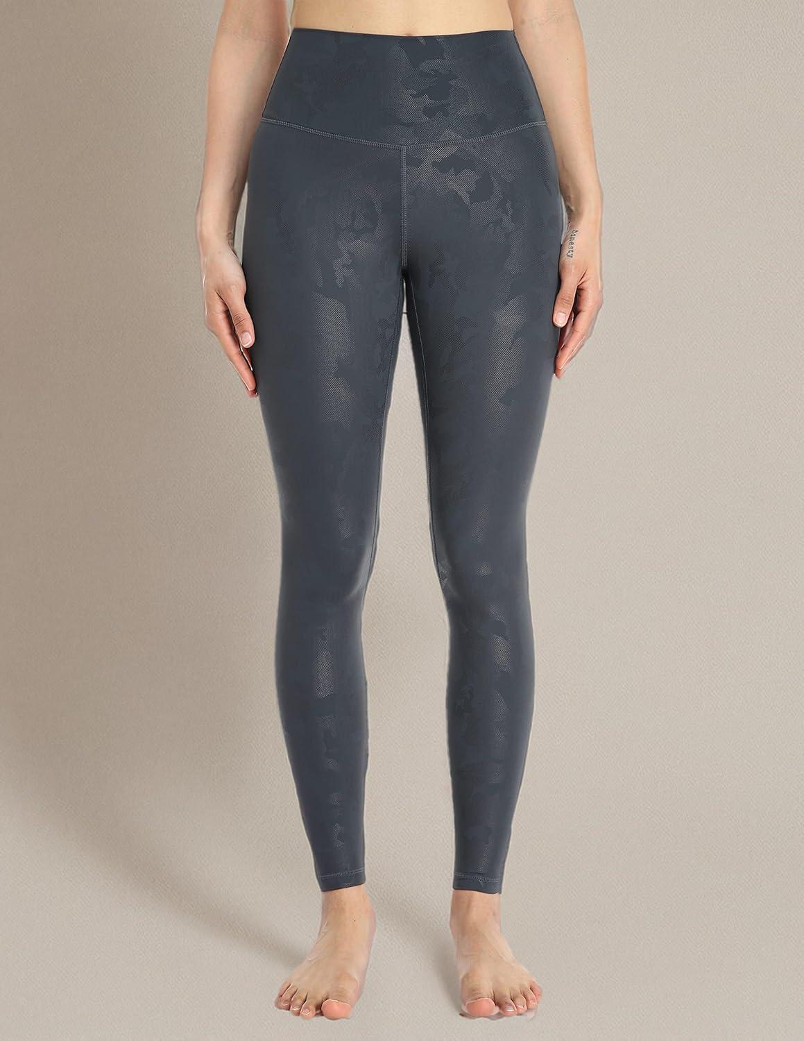 imageColorfulkoala Womens High Waisted Matte Faux Leather Leggings Full Length Yoga PantsBlack Camo