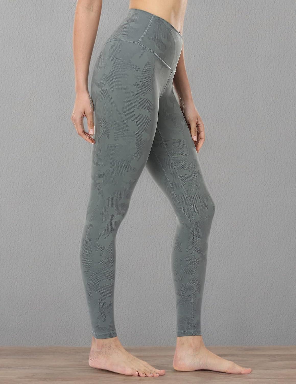 imageColorfulkoala Womens High Waisted Matte Faux Leather Leggings Full Length Yoga PantsCamo Green
