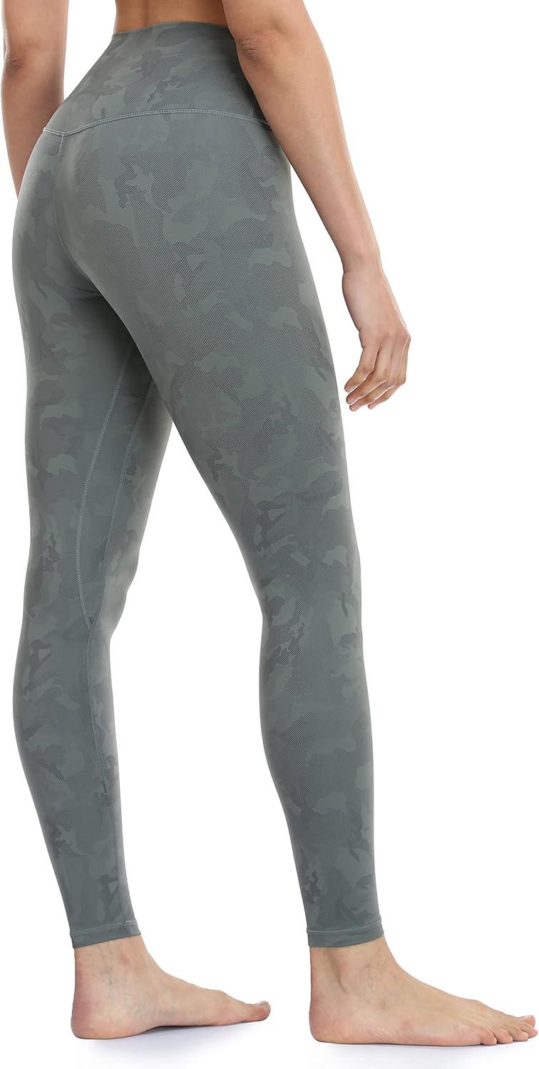 imageColorfulkoala Womens High Waisted Matte Faux Leather Leggings Full Length Yoga PantsCamo Green