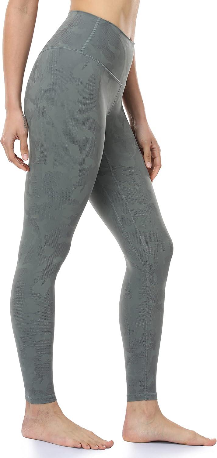 imageColorfulkoala Womens High Waisted Matte Faux Leather Leggings Full Length Yoga PantsCamo Green