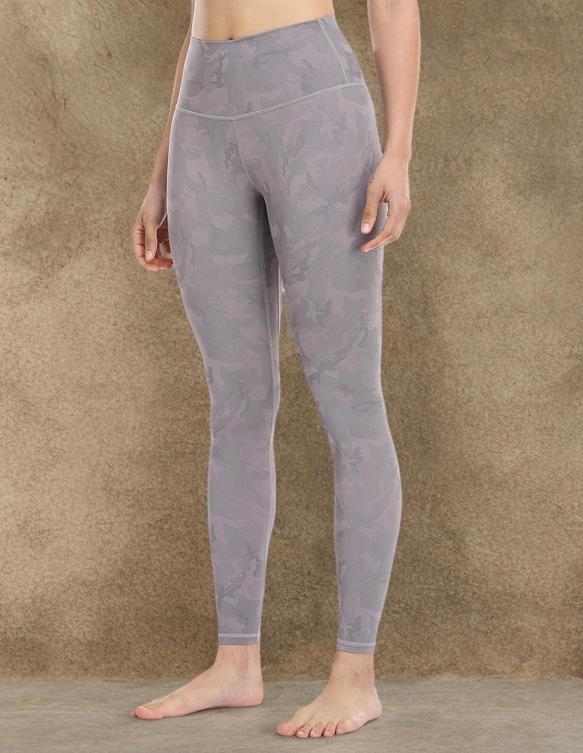 imageColorfulkoala Womens High Waisted Matte Faux Leather Leggings Full Length Yoga PantsCamo Grey