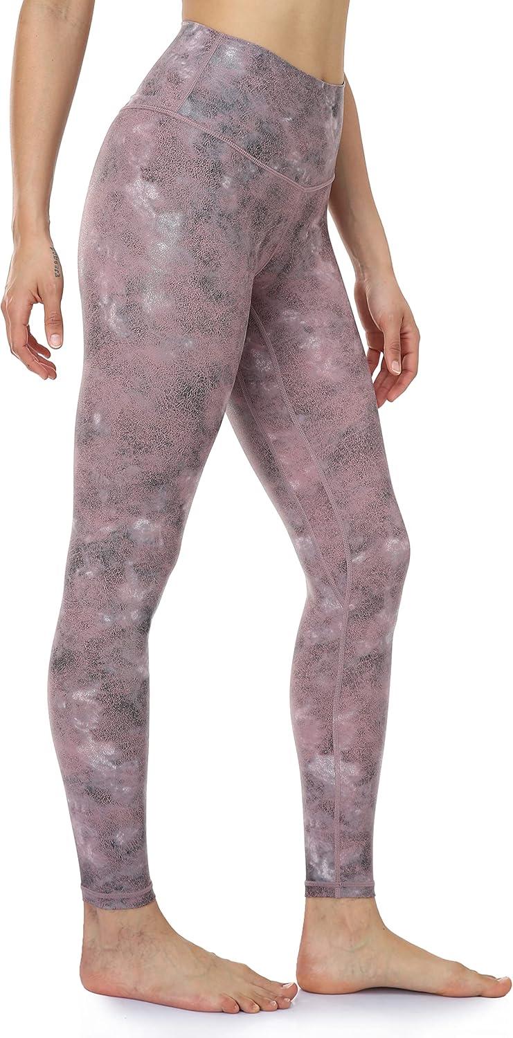imageColorfulkoala Womens High Waisted Matte Faux Leather Leggings Full Length Yoga PantsGlossy Pink