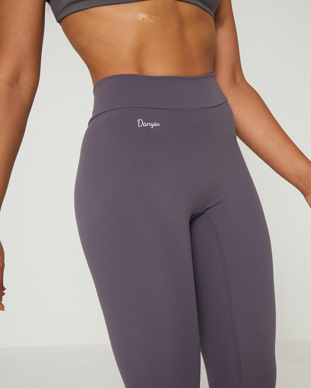 imageDanysu V Back Scrunch Butt Leggings for Women Soft High Waisted Booty Tights Workout Gym Yoga Pants1volcano Ash