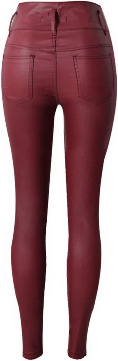 imageFaringoto Womens Pu Faux Leather Pants Slim Leggings Variety of Styles with Pockets057