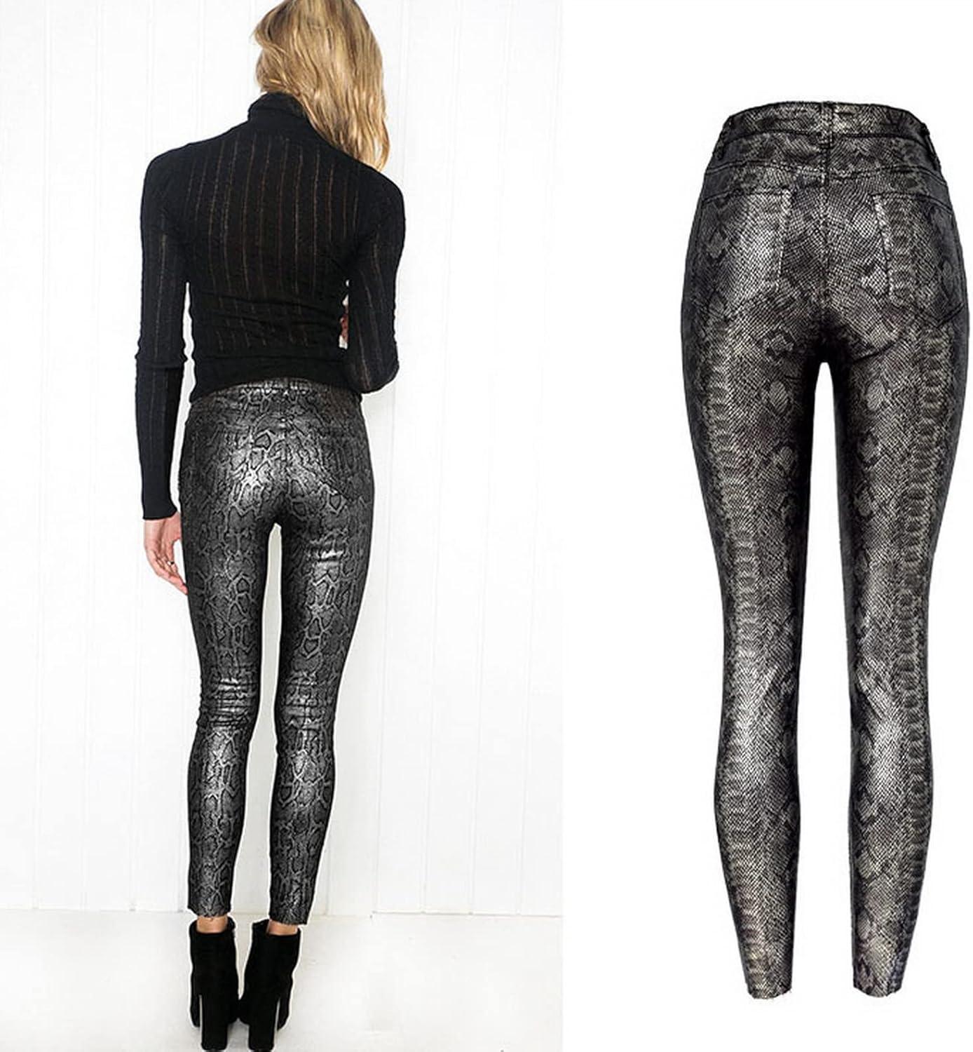 imageFaringoto Womens Pu Faux Leather Pants Slim Leggings Variety of Styles with Pockets330