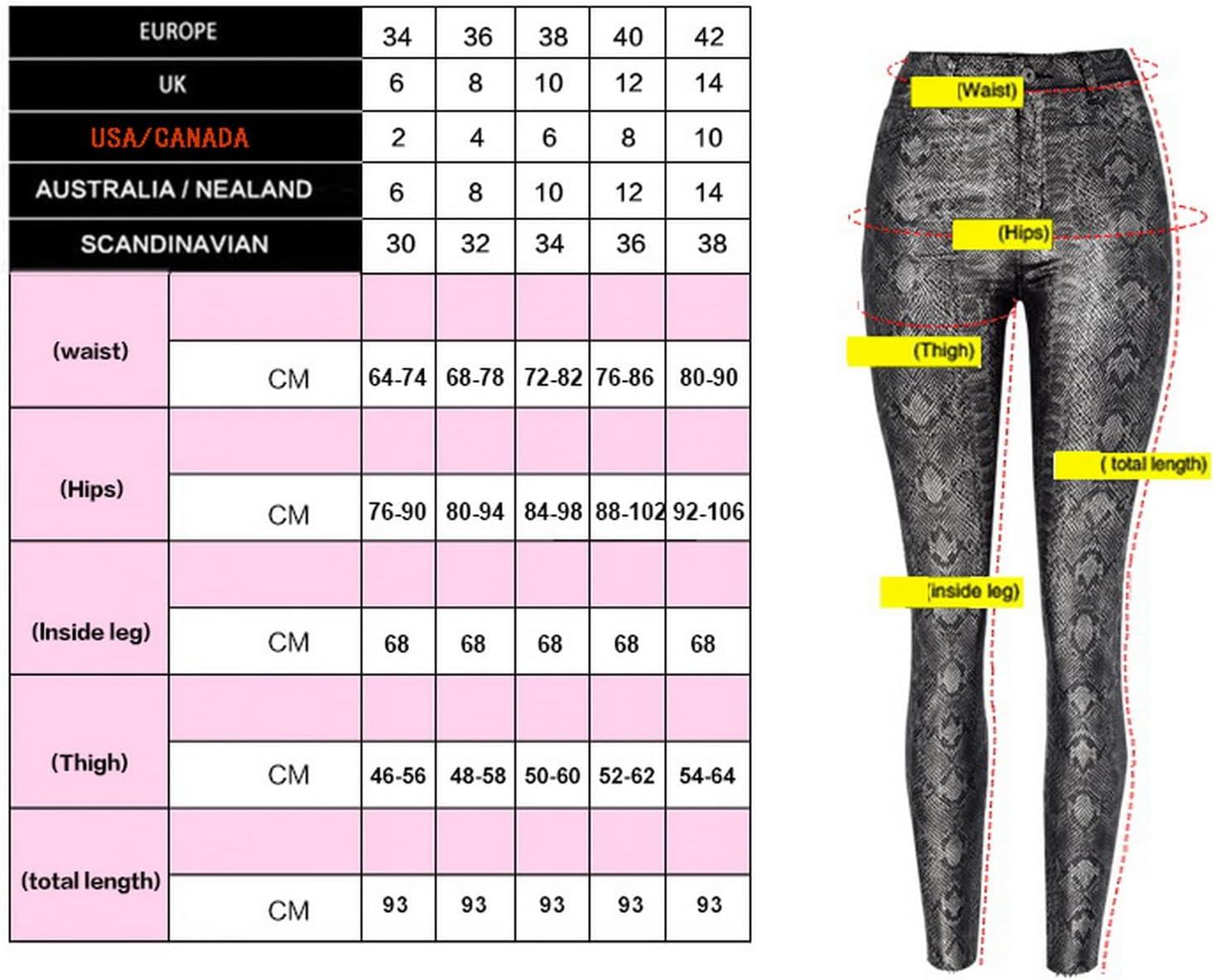 imageFaringoto Womens Pu Faux Leather Pants Slim Leggings Variety of Styles with Pockets330