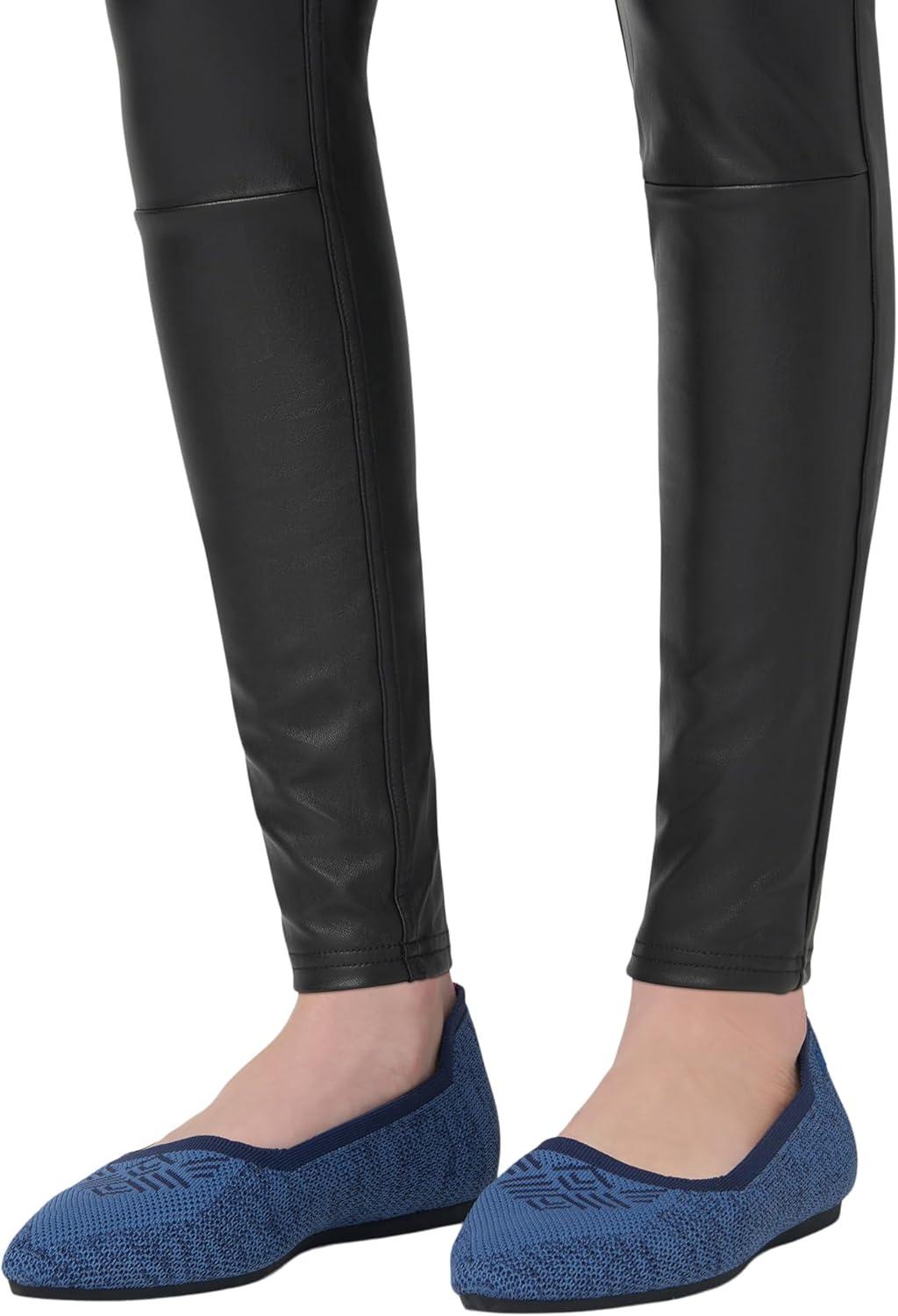 imageHUE Womens Faux Leather LeggingsBlack